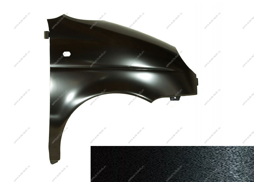 Крыло переднее левое крашеное DAEWOO Matiz с 01-05г Бледно-черный GAR Api Api DAMA01-W0FWH-L-GAR
