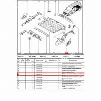 Поперечина боковая лонжерона LADA Largus/Лада Ларгус заднего левая Renault  6001548785