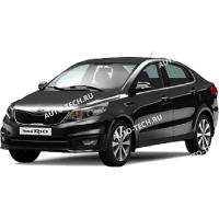 Бампер передний KIA Rio 3 крашеный Черный перламутр MZH c 2011-