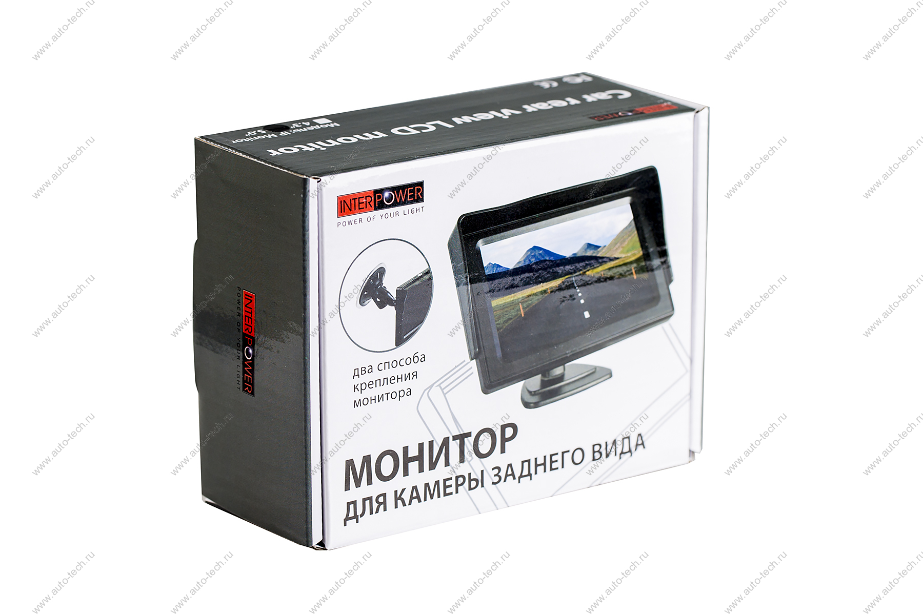Мониторы для подключения камеры заднего вида INTERPOWER IP monitor 4,3" INTERPOWER INTERPOWER IP monitor 4,3