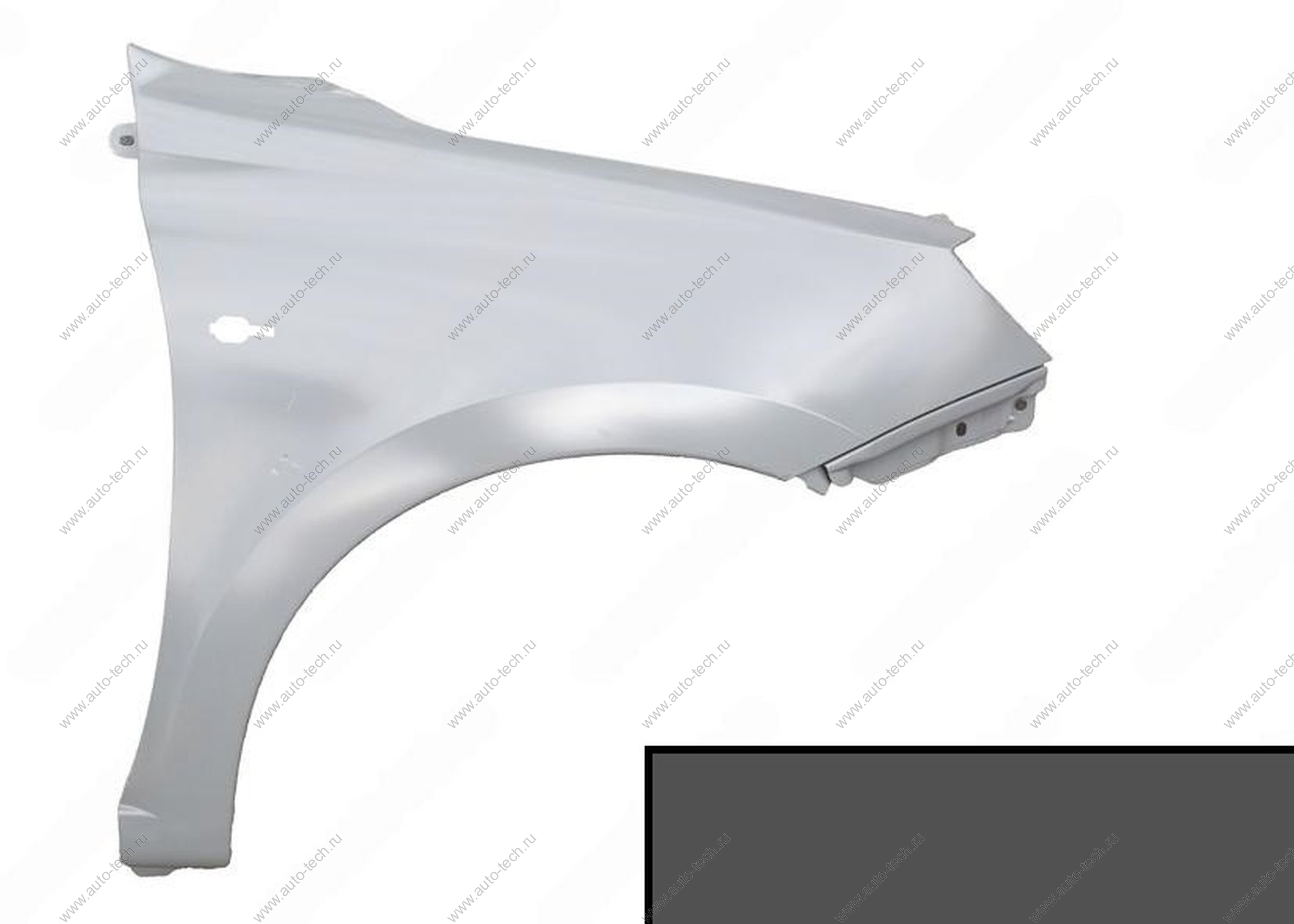 Крыло переднее правое (FL) LADA GRANTA 2018- крашеное в цвет 633 Борнео (серебр. темно-серый) без отв. п/пов. АвтоВАЗ LADA 8450104274-633