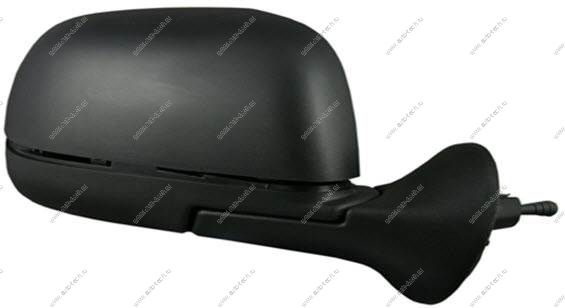 Зеркало правое RENAULT Duster/Рено Дастер после 2010 г электр. c обогревом (с черной облицовкой без покраски) Giving Giving RNLOG08-450B-R