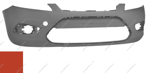 Бампер передний Ford Focus 2 седан крашеный Ruby Red Metallic RR Gama  1521127-RR