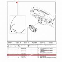 Трос LADA Largus/Лада Ларгус управления вентиляцией к-т 3 шт. Румыния ОРИГИНАЛ  6001547669