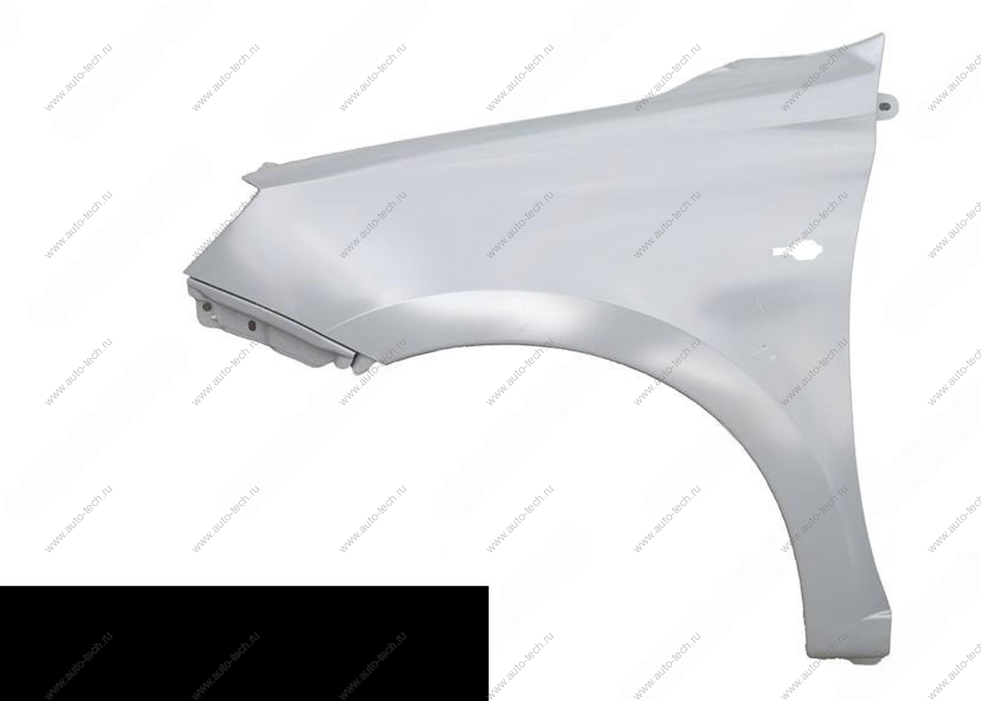 УЦЕНКА Крыло переднее левое (FL) LADA GRANTA 2018- крашеное в цвет 672 Пантера (черный) без отв. п/пов. АвтоВАЗ LADA 8450104277-672