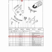 Панель арки колеса LADA Largus/Лада Ларгус/XRAY (правая) Renault