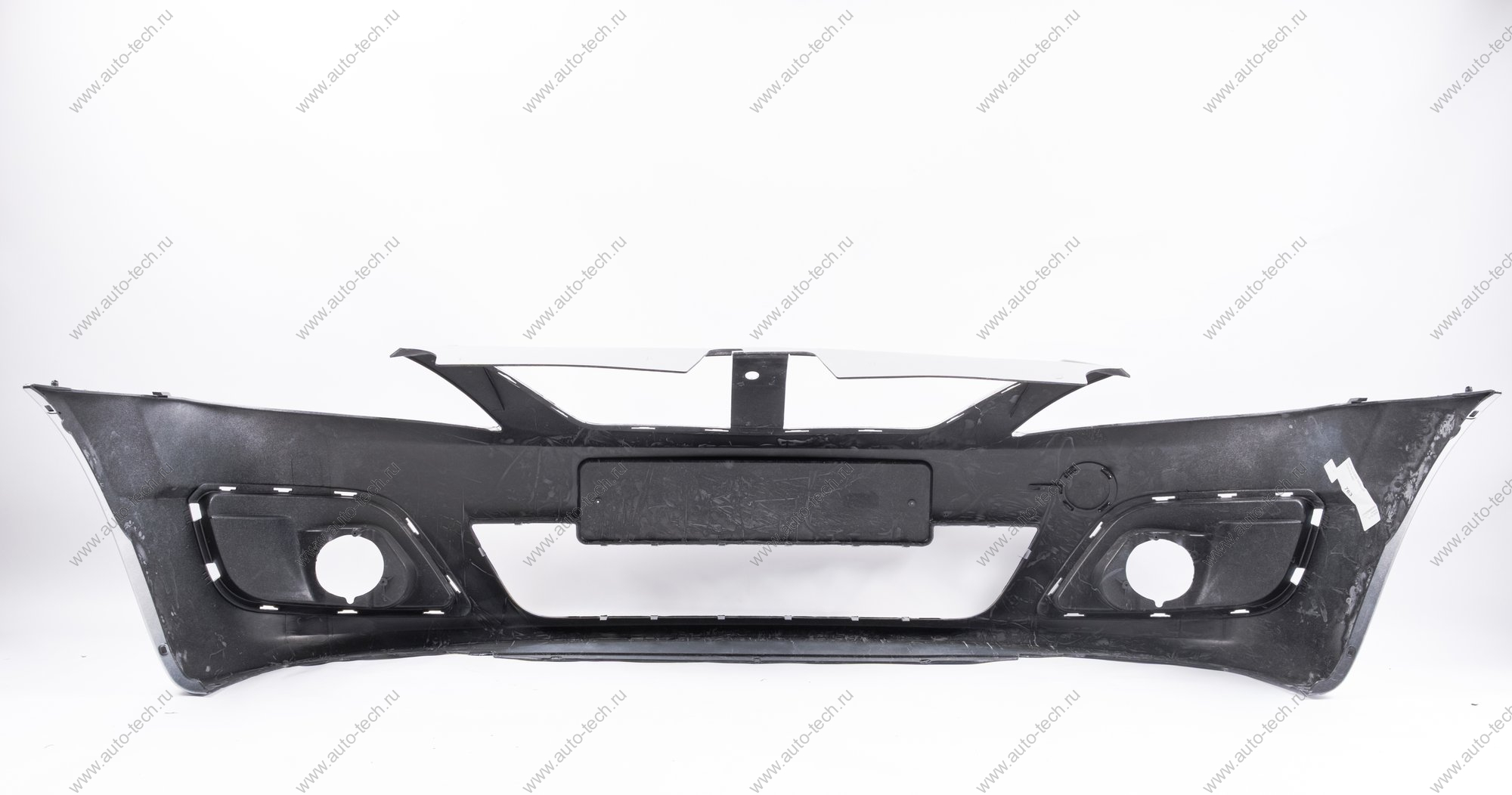 Бампер передний LADA Largus/Лада Ларгус крашеный 691 Платина (Серебристый) без заглушки под букс. крюк Lada LADA 8450000245-691