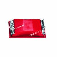 Блок TOR 1301-0165 средний 165х87мм шлифовальный, пластиковый, красный с зажимами