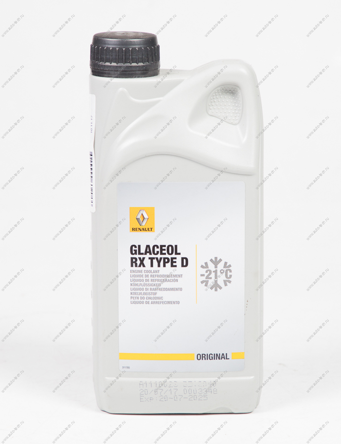 Антифриз GLACEOL RX TYPE D -21= 1л. Renault Logan/Рено Логан ELF RENAULT 7711428133