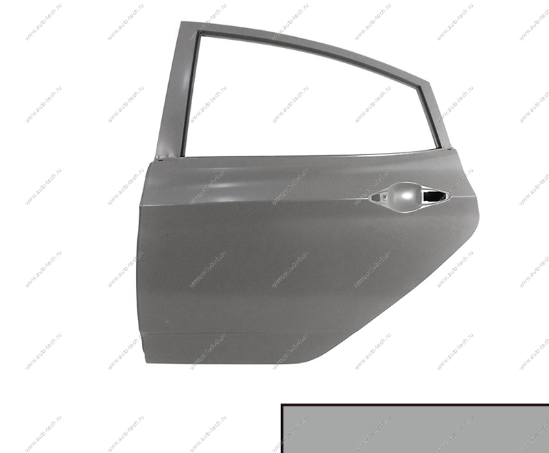 Дверь задняя левая крашеная HYUNDAI SOLARIS х/б 2010-2017 (RHM - SLEEK SILVER) Китай CHINA 770034L200-RHM