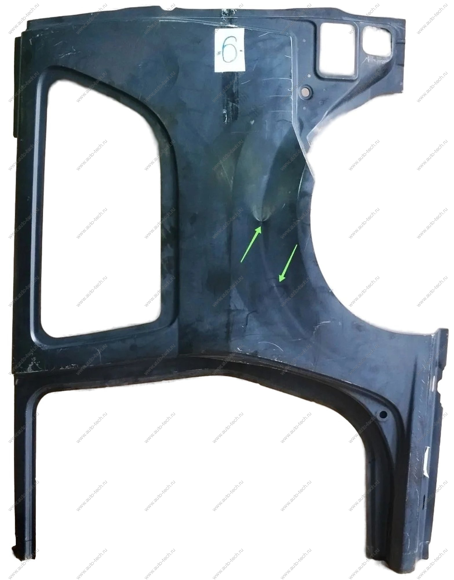 Боковина задняя левая (крыло) (с окном) (черный грунт) LADA Largus/Лада Ларгус (универсал) RENAULT RENAULT 6001548804