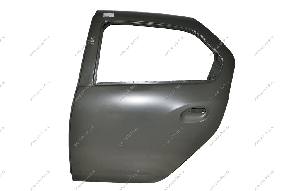 Дверь RENAULT Logan/Sandero задняя левая 2014- без отверст под молдинг грунт. серая Renault RENAULT 821018361R