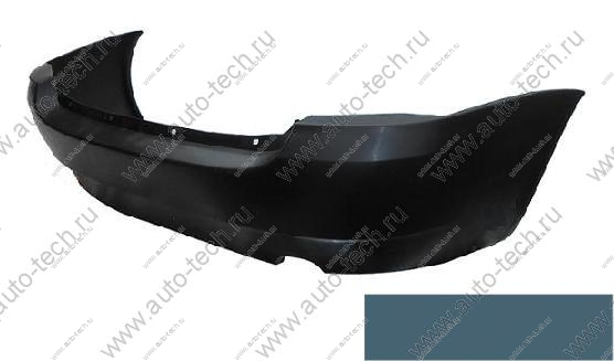 Бампер задний ВАЗ-1118 крашеный 451 Боровница Технопласт  11180-2804015-451