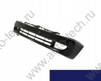 Бампер передний крашеный MITSUBISHI LANCER 9 рест. под ПТФ (2003-2008) T70 - ELECTRIC BLUE TYG TYG 6400B378WA-T70