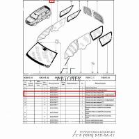 Стекло LADA Largus/RENAULT Logan двери переднее правое Tinted (тонирован) (AGC) Lada