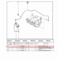 Трубка LADA Largus/Лада Ларгус адсорбера паров бензина Lada LADA 6001548048