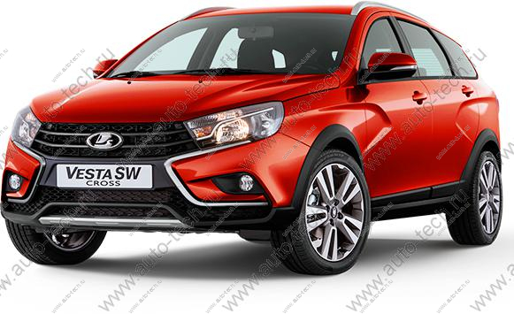 Дверь LADA Vesta SW Cross передняя правая крашеная 195 Сердолик (красный) АвтоВАЗ LADA 8450102348-195