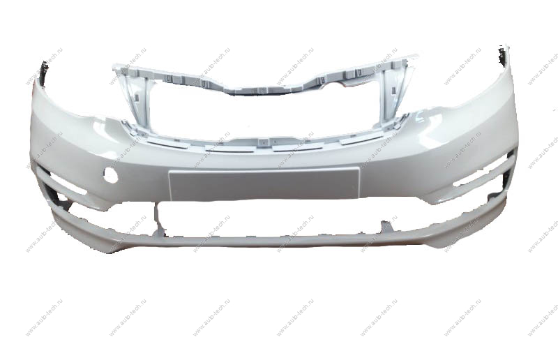 Бампер передний крашеный KIA RIO (под ПТФ) 2015-2017 PGU - WHITE CRYSTAL Россия Россия 865114Y500-PGU