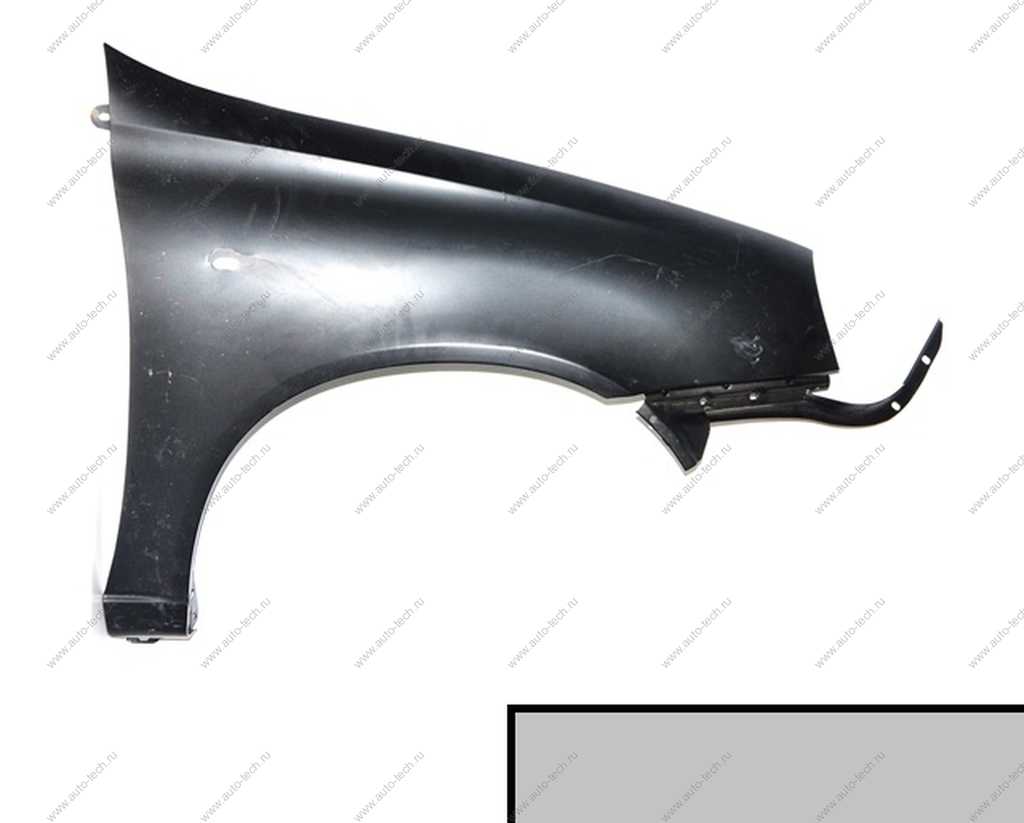 Крыло ВАЗ-1118 переднее правое крашеное 610 Рислинг (пластик) Пластик 11180-8403010-610 пластик
