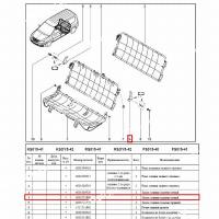 Ручка регулировки LADA Largus/Лада Ларгус левой спинки сиденья Renault RENAULT 6001551860