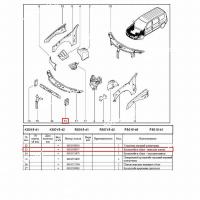 Стойка рамки радиатора LADA Largus/Лада Ларгус левая Renault RENAULT 6001548957