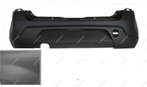 Бампер задний RENAULT Sandero крашеный Gris Platine D69 Cерая платина 2008-2013 BodyParts Bodyparts 8200735456-D69