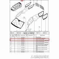 Стекло двери LADA Largus/Лада Ларгус переднее правое бесц. 6001546700 КМК