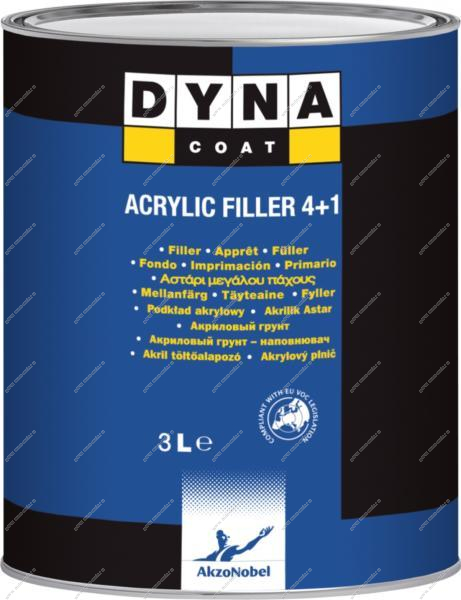 Грунт 4100 4+1(к-т) серый 0,8л+0,2л DYNACOAT DYNACOAT 521844+521850