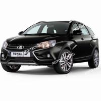 Бампер задний LADA Vesta SW Cross/Cross седан крашеный(без 8450031033 и 8450032362) 676 Черная Жемчужина (черный) LADA