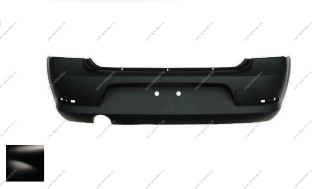Бампер задний RENAULT Logan/Рено Логан крашеный 676 Noir nachre Черная жемчужина фаза 2 Api Body 850224049R-676