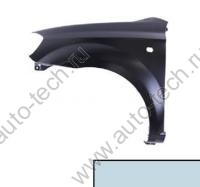 Крыло крашеное CHEVROLET AVEO (T250) 06- перед. левое (с отв. под повт.) 24U - AREO BLUE PEARL SIMYI Крыло крашеное CHEVROLET AVEO (T250) 06- перед. левое (с отв. под повт.) 24U - AREO BLUE PEARL SIMYI
