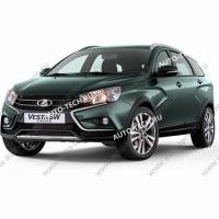 Крыло переднее левое LADA Vesta SW Cross крашеное 608 Плутон ( серый) Lada