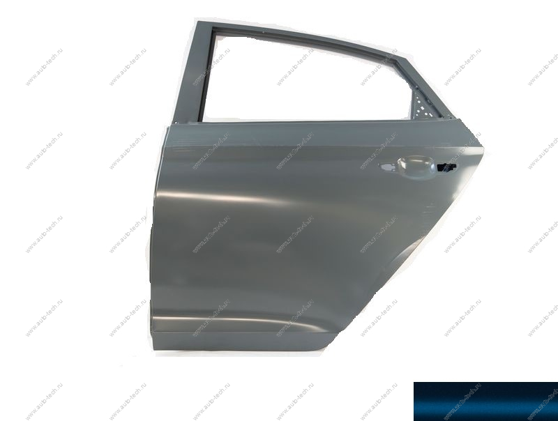 Дверь задняя левая крашеная HYUNDAI SOLARIS 2017- (BE7 - GALAXY BLUE) Китай CHINA 77003H5000-BE7