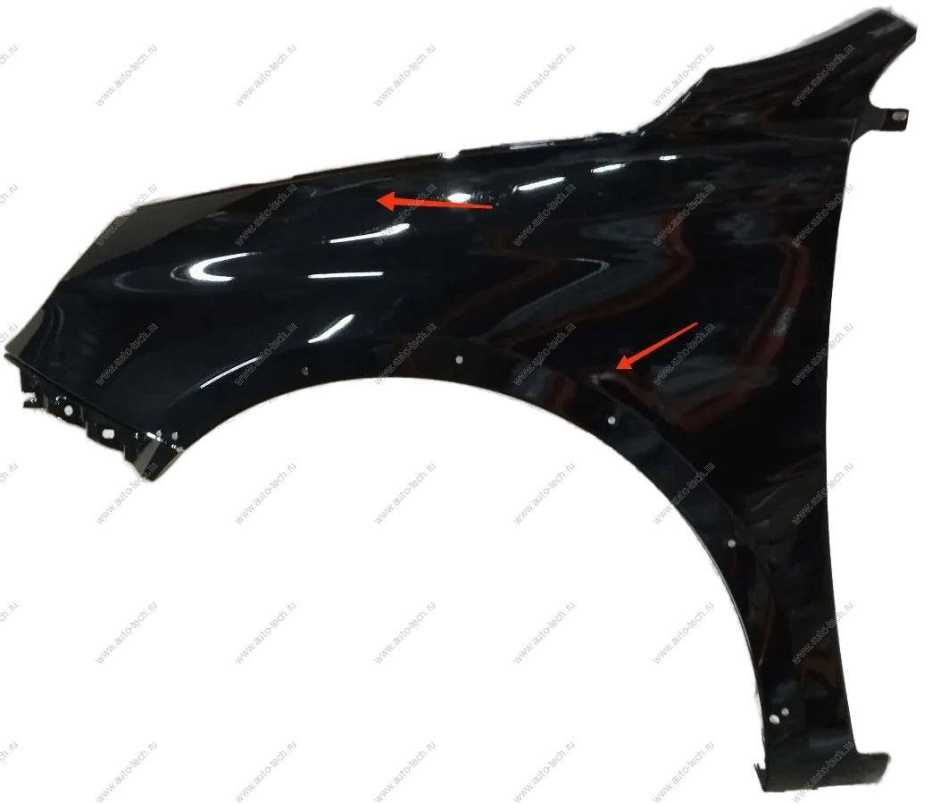 Крыло новое переднее левое LADA Vesta SW Cross крашеное 676 Черная жемчужина (черный) Lada LADA 8450102331-676