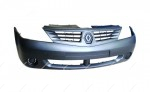Бампер RENAULT Logan передний до 2010 г. без отверст./с отвер. под птф с верхней решетк 6001551338 P-1RU-LG15 Pulo Pulo RNLOG05-161B