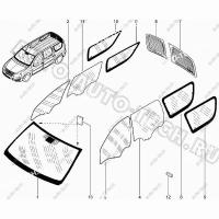 Стекло лобовое зеленое RENAULT Logan/LADA Largus 6001546697 с полосой КМК