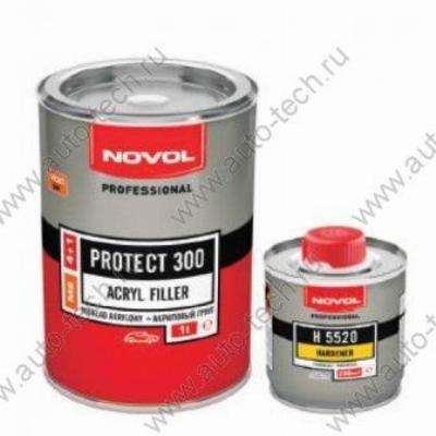Novol Грунт PROTECT 300 4+1MS белый (1л+0,25л отв. H5520) к-т Novol 37031