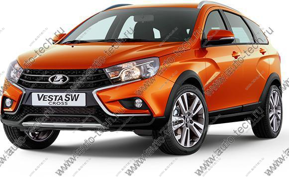 Дверь LADA Vesta SW Cross передняя правая крашеная 130 Марс (оранжевый) АвтоВАЗ LADA 8450102348-130