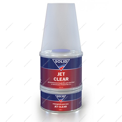 SOLID Лак Jet Clear 0.75л 2+1 с отверд. Solid 000