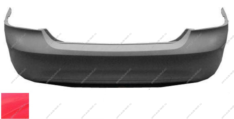 Бампер задний Ford Focus 2 седан крашеный Race Red PQ Китай  FDFOC08-640-PQ