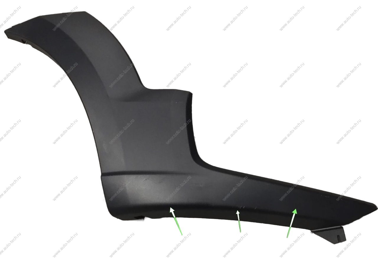 УЦЕНКА Накладка новая LADA Largus Cross (FL) NEW переднего бампера правая (с клипсами и лентой)( Множество царапин ) LADA 8450090642