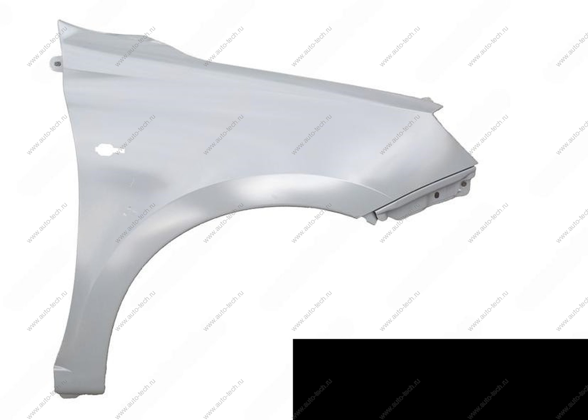 Крыло переднее правое (FL) LADA GRANTA 2018- крашеное в цвет 672 Черная Пантера (черный) без отв. п/пов. АвтоВАЗ LADA 8450104274-672