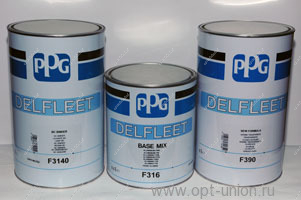 PPG Лак F390 прозрачный HS 5.л+отвер 361 3л PPG F390