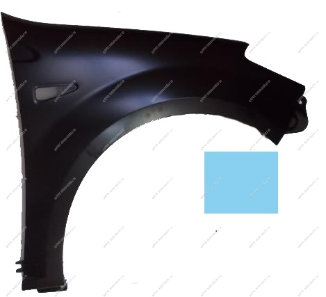 Крыло правое RENAULT Sandero крашеное Bleu Electrique RNZ Металлик API Api 6001551026-RNZ