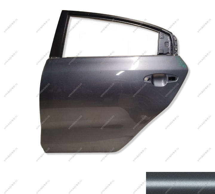 Дверь задняя левая крашеная KIA RIO седан 2017- (U4G/U6G - URBAN GRAY) Китай CHINA 77003H0000-U4G/U6G