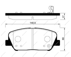 Тормозные колодки передние R-16 Kia Ceed 2012-2018 KIA HYUNDAI Hyundai/KIA 58101A6A20