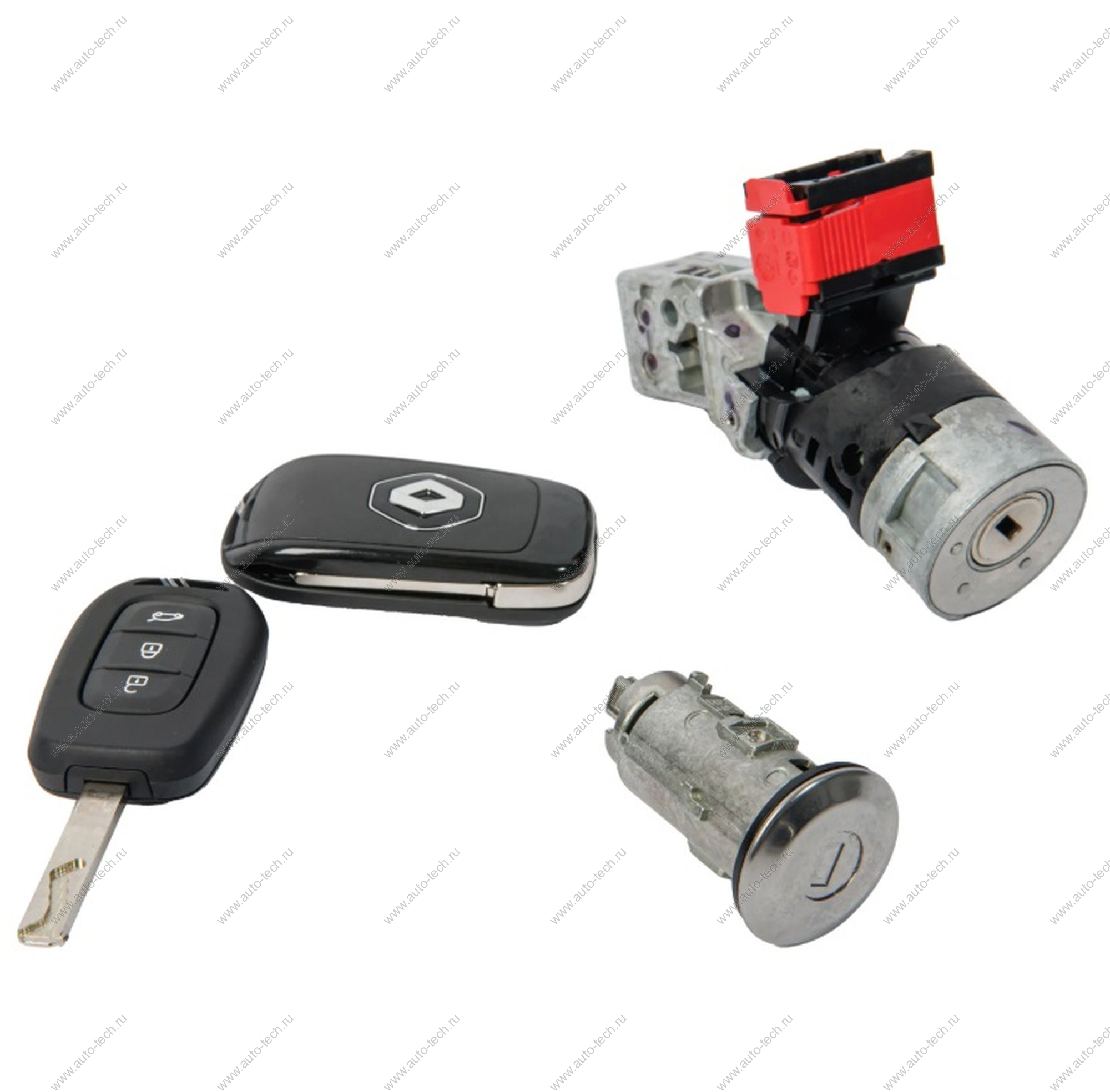 Замок зажигания с личинкой двери, ключи 2шт Renault Duster c 2015 г Renault RENAULT 806015715R