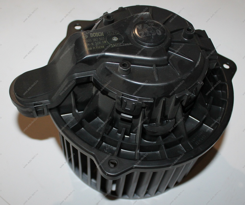 Вентилятор отопителя 2170, 1118-2, 2190 Bosch (526) ВАЗ-2190 Made in Korea  F00S3B2503