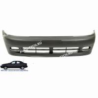 Бампер передний Chevrolet Lanos крашеный Night black Черный металлик FE87-9423 1998- Gamma