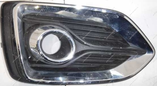 Решетка переднего бампера с отверстием под круглую ПТФ левая HYUNDAI Solaris с 2017 Hyundai Hyundai/KIA 86521H5010
